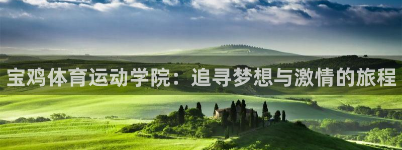 利记官网下载平台APP:宝鸡体育运动学院:追寻梦想与激情的旅